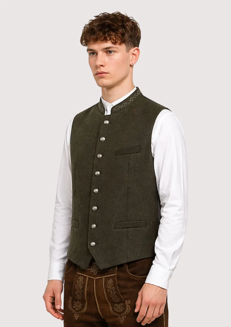 Mens Olive Alpine Classic Vest Top