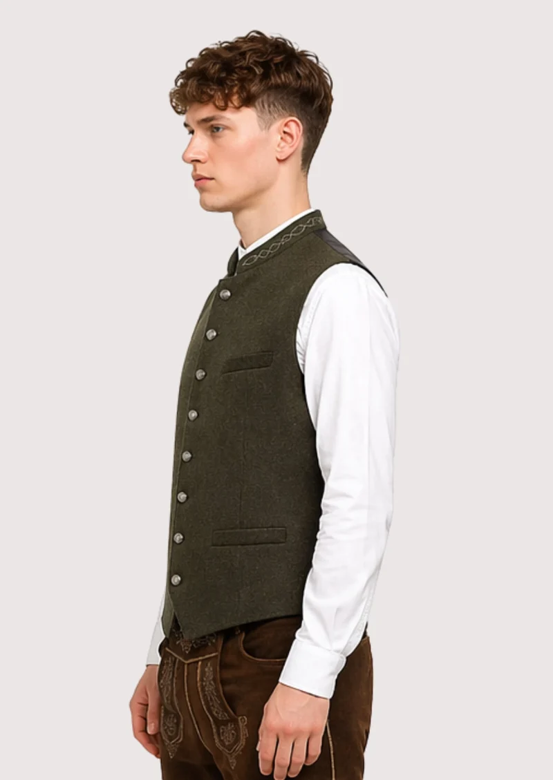 Mens Olive Alpine Classic Vest Top