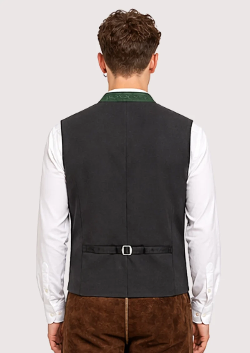 Classic Bavarian Trachten Vest – Alpine Heritage Style