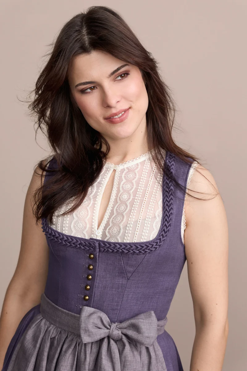 Julia Trentini Marenja Dirndl, Blue — 80cm Maxi