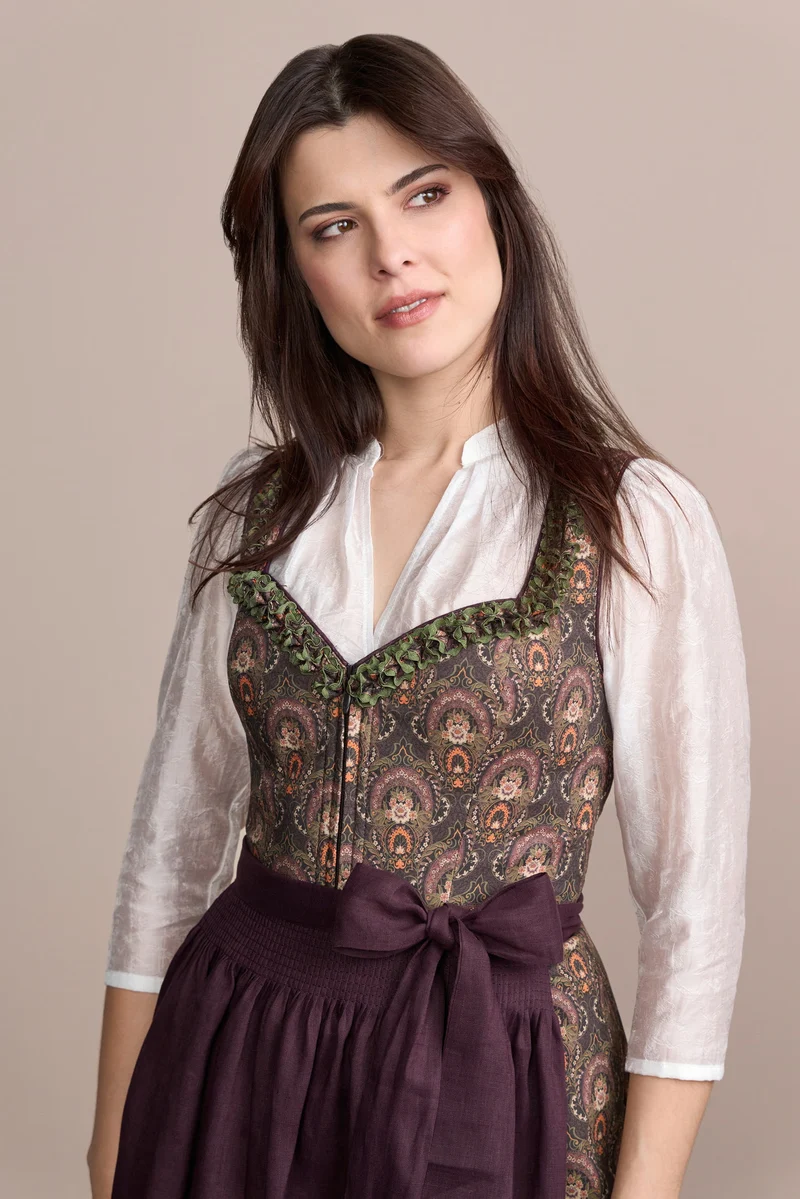 Julia Trentini Anira Dirndl, Purple — 80cm Maxi