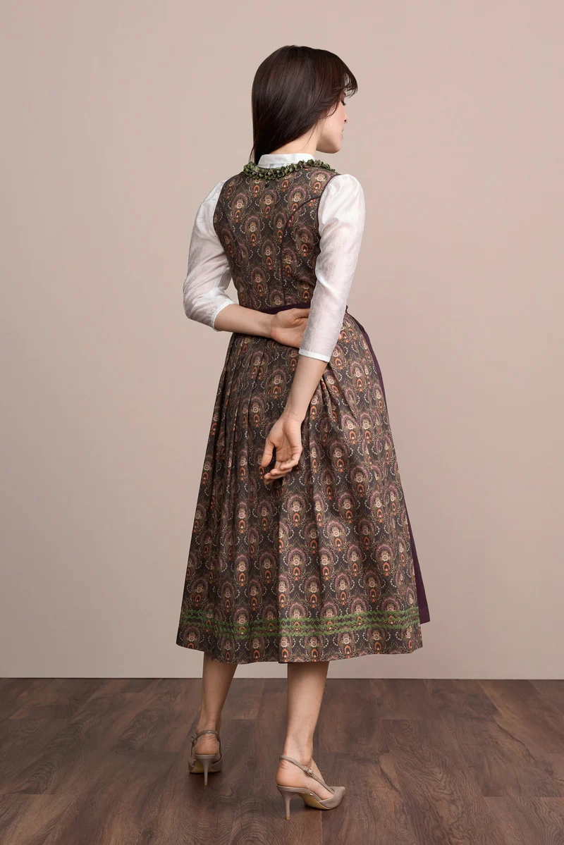 Julia Trentini Anira Dirndl, Purple — 80cm Maxi