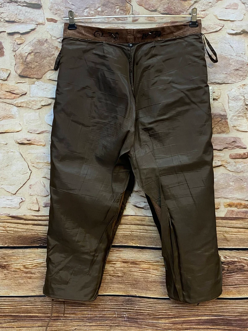 Damen Trachtenlederhose Kniebund Gr. 38 braun Edelweiß