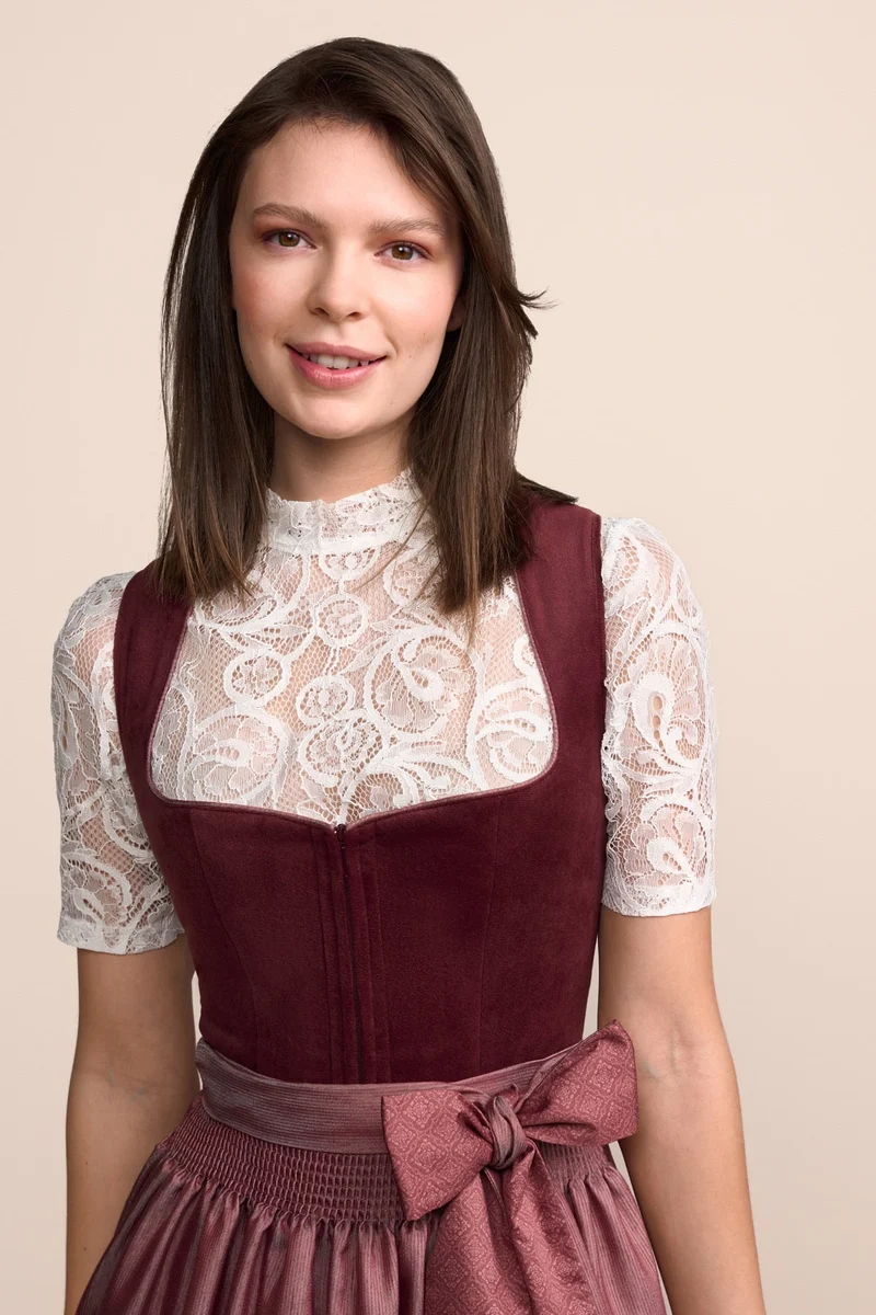 Kruger Veralyn Maxi Dirndl, Red — 80cm 2pc Set