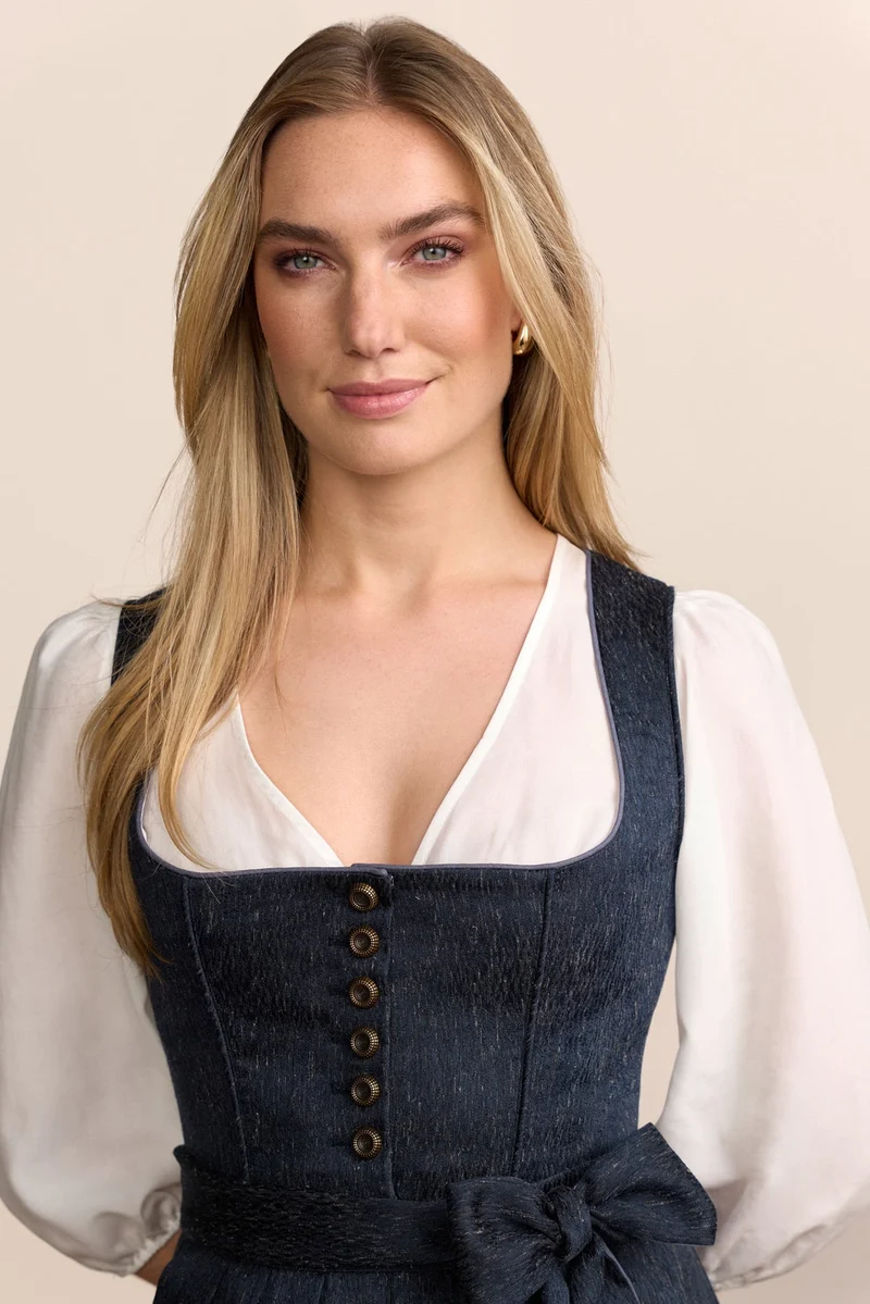 Kruger Debora Maxi Dirndl, Blue — 80cm 2pc Set