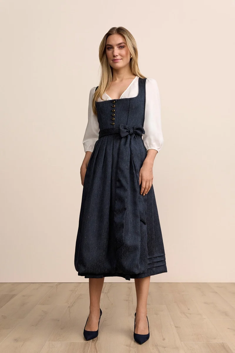 Kruger Debora Maxi Dirndl, Blue — 80cm 2pc Set