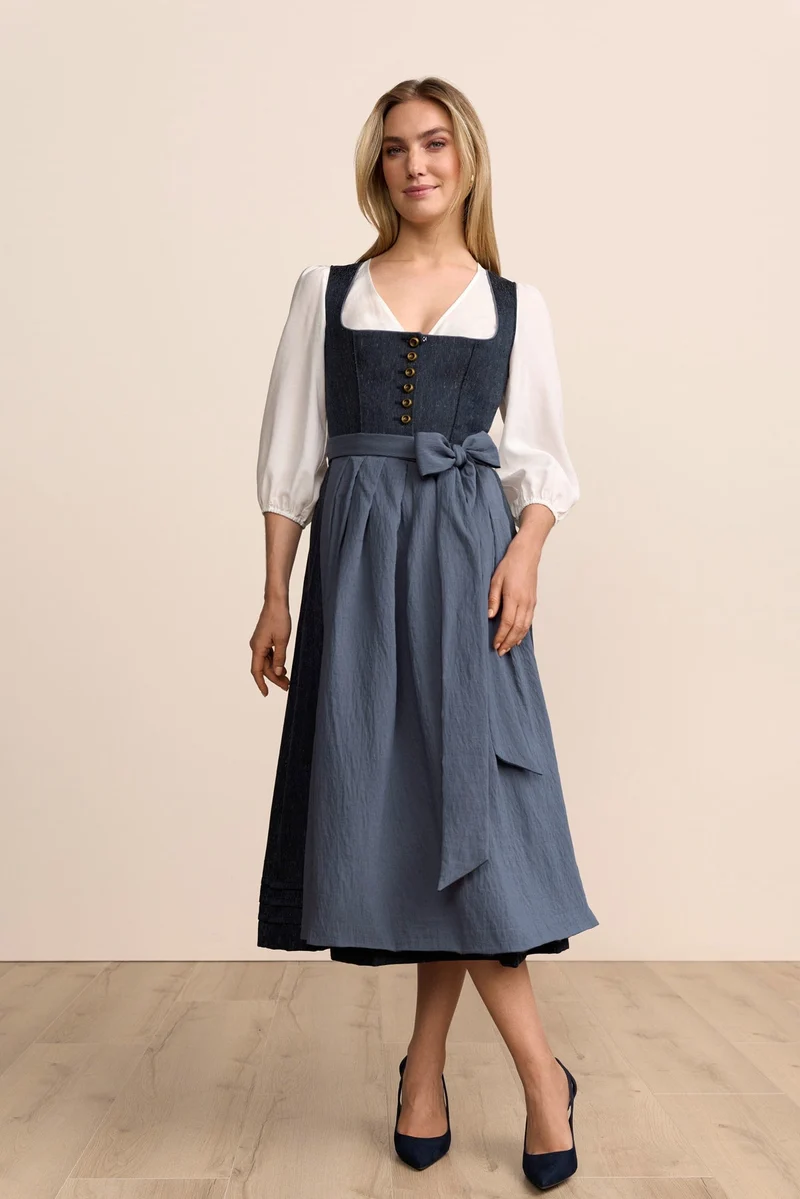 Kruger Debora Maxi Dirndl, Blue — 80cm 2pc Set