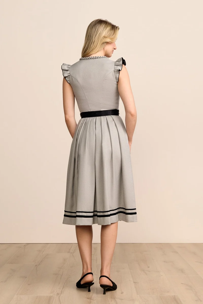 Kruger Lindsey Long Dirndl, Gray — 70cm 2pc Set