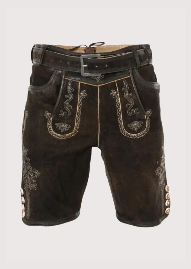 Mens Classic Alpine Dark Lederhosen