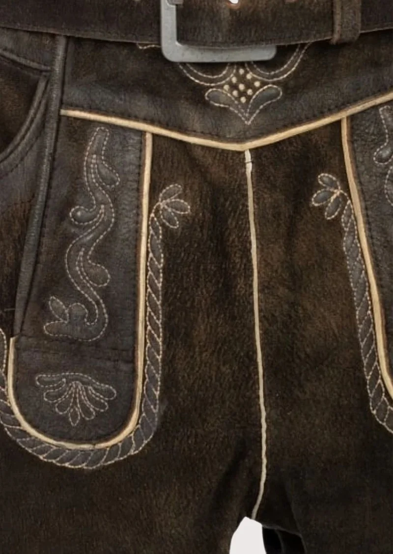 Mens Classic Alpine Dark Lederhosen