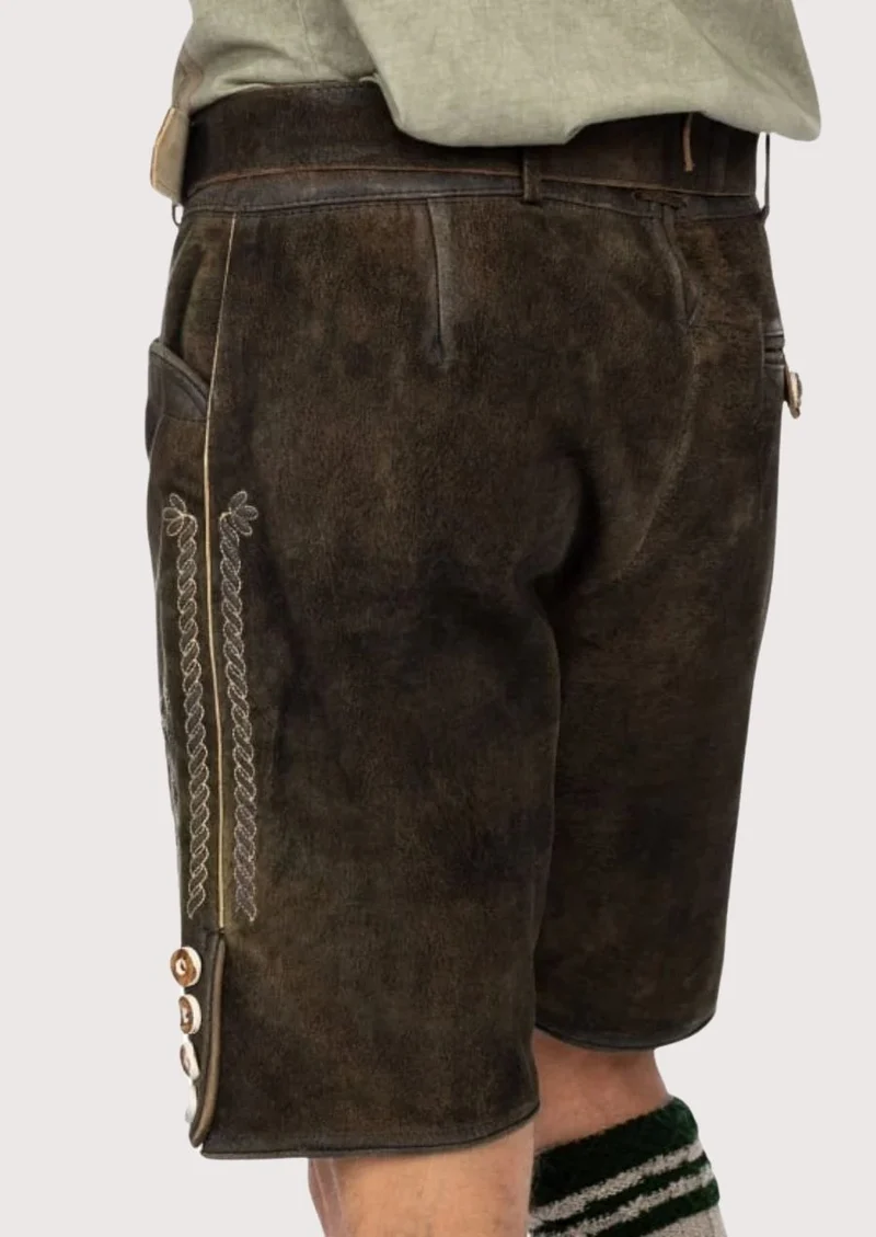 Mens Classic Alpine Dark Lederhosen