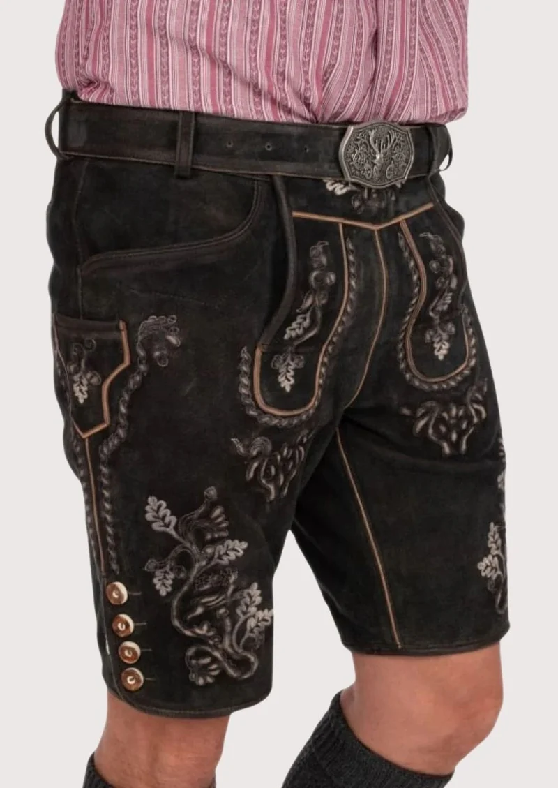 Men’s Dark Alpine Lederhosen