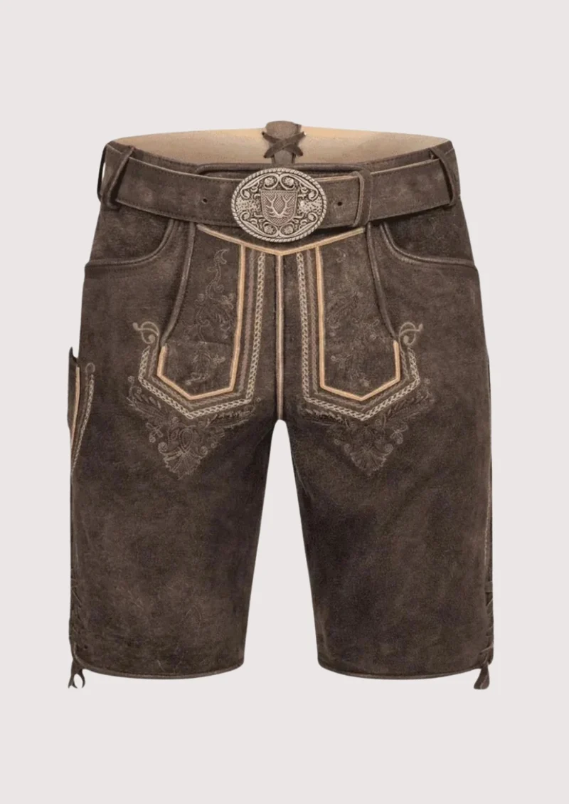 Mens Alpine Embroidered Lederhosen
