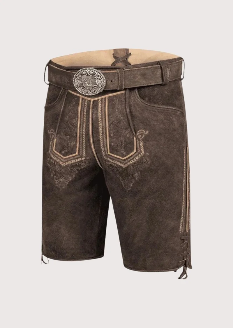 Mens Alpine Embroidered Lederhosen