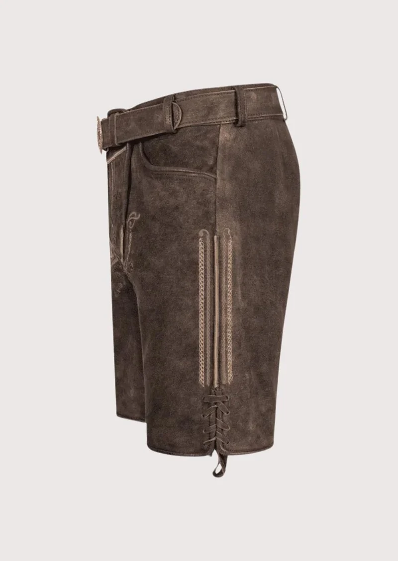 Mens Alpine Embroidered Lederhosen