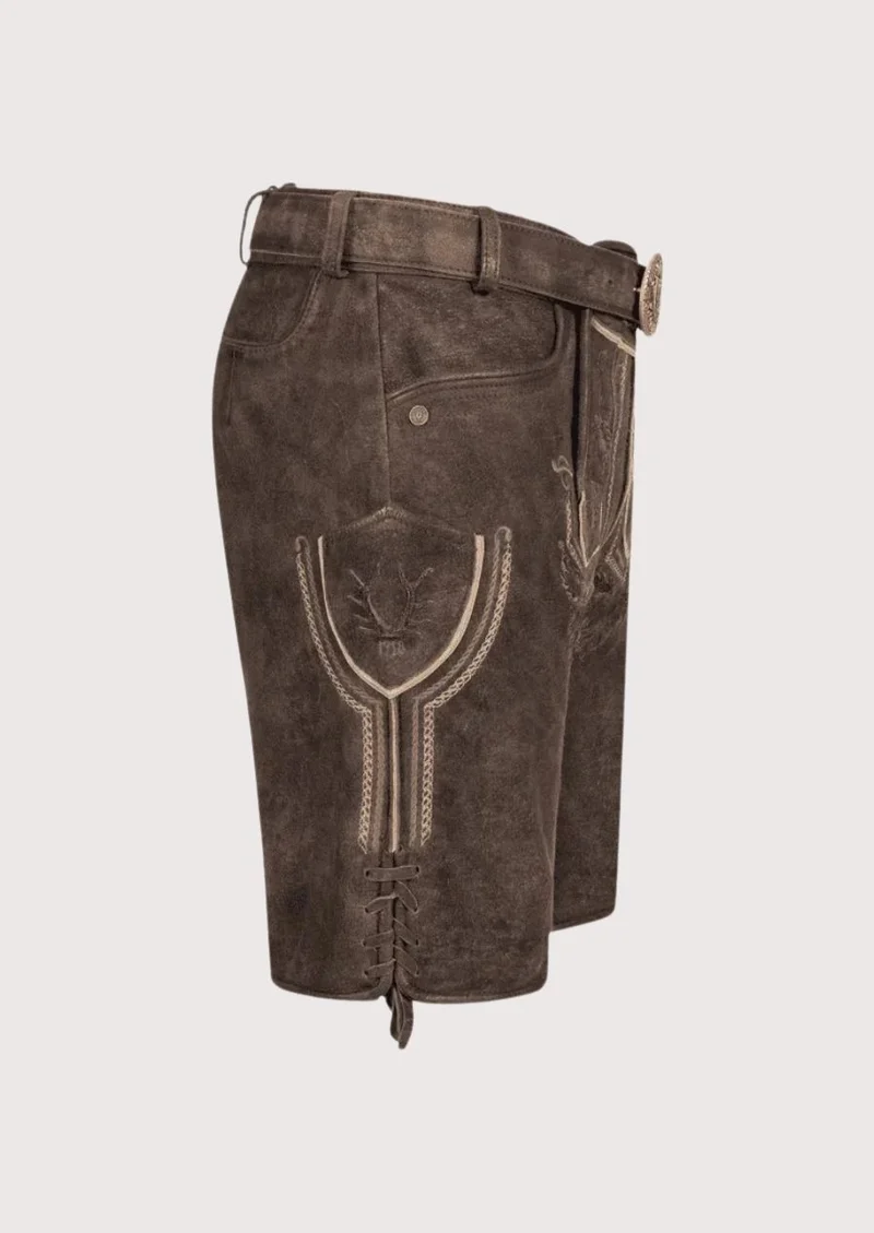 Mens Alpine Embroidered Lederhosen