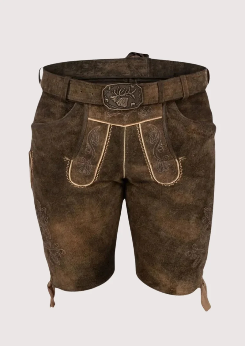 Mens Alpine Forest Stag Lederhosen