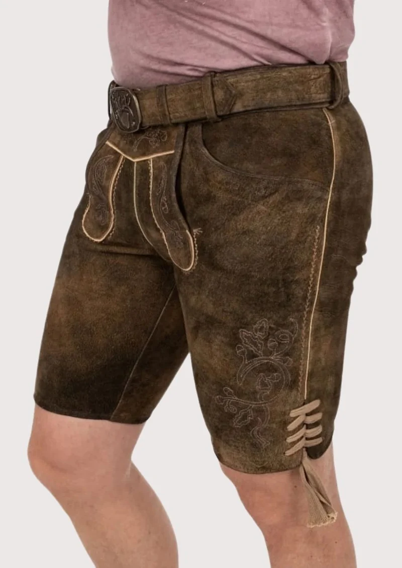 Mens Alpine Forest Stag Lederhosen
