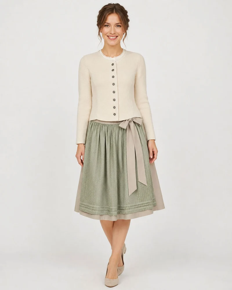 Isar-Trachten Damen Strickjacke "Saskia" 57102 | Natur