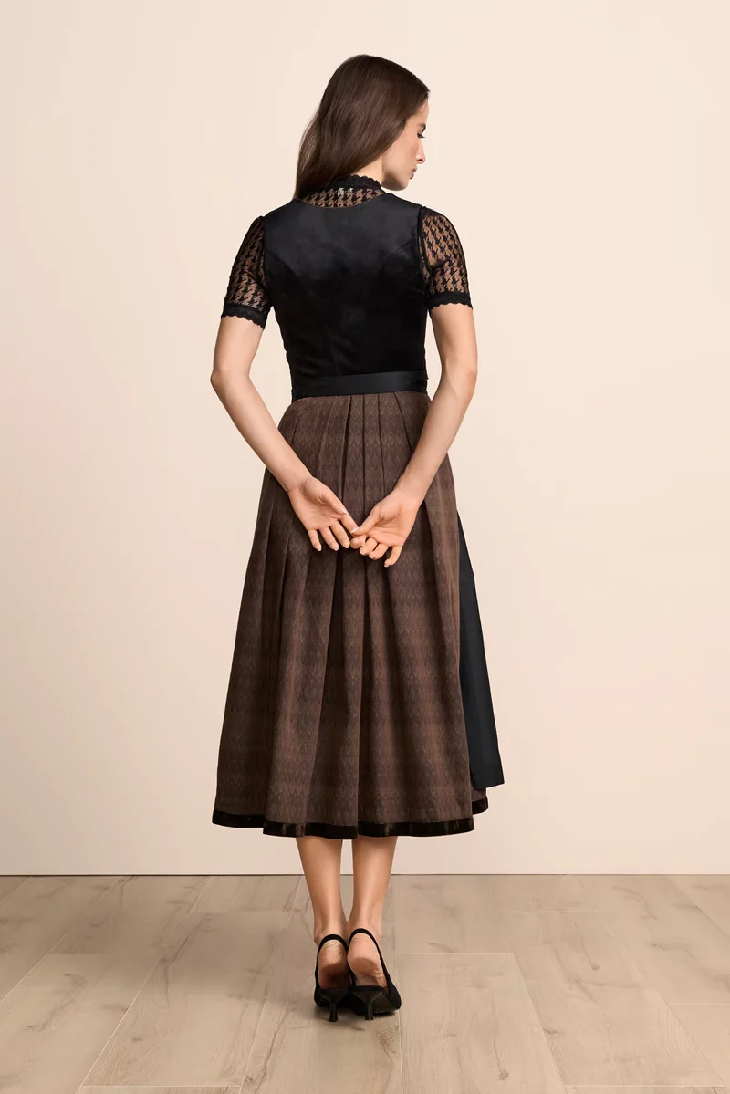 Kruger Maxi Dirndl 2pcs. 80cm "Mikaela" black