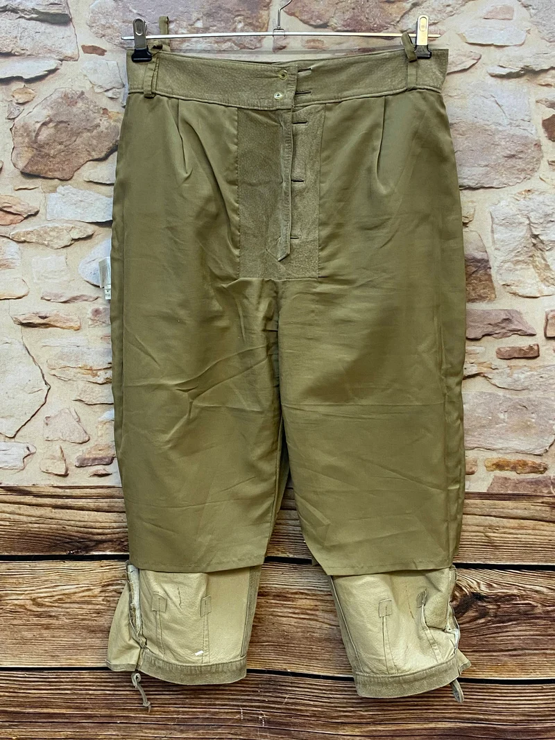 Damen Trachtenlederhose 3/4 Vintage Gr. 40 Beige