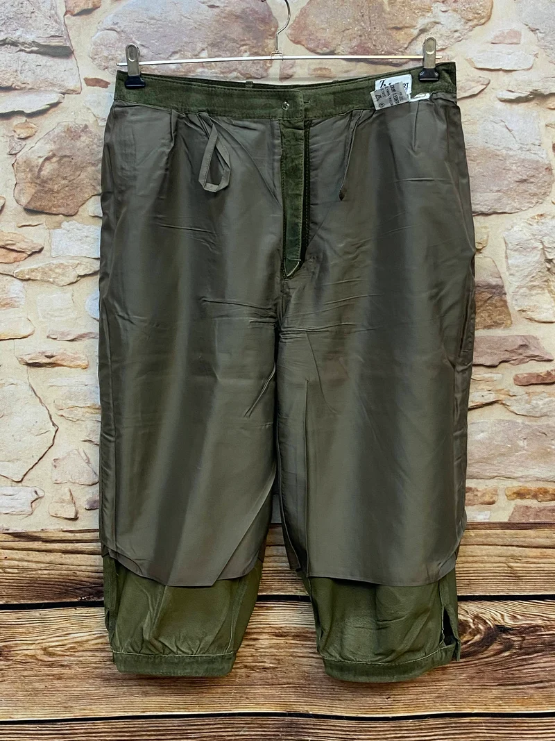 Damen Trachtenlederhose 3/4 Vintage Gr. 40 Olivgrün