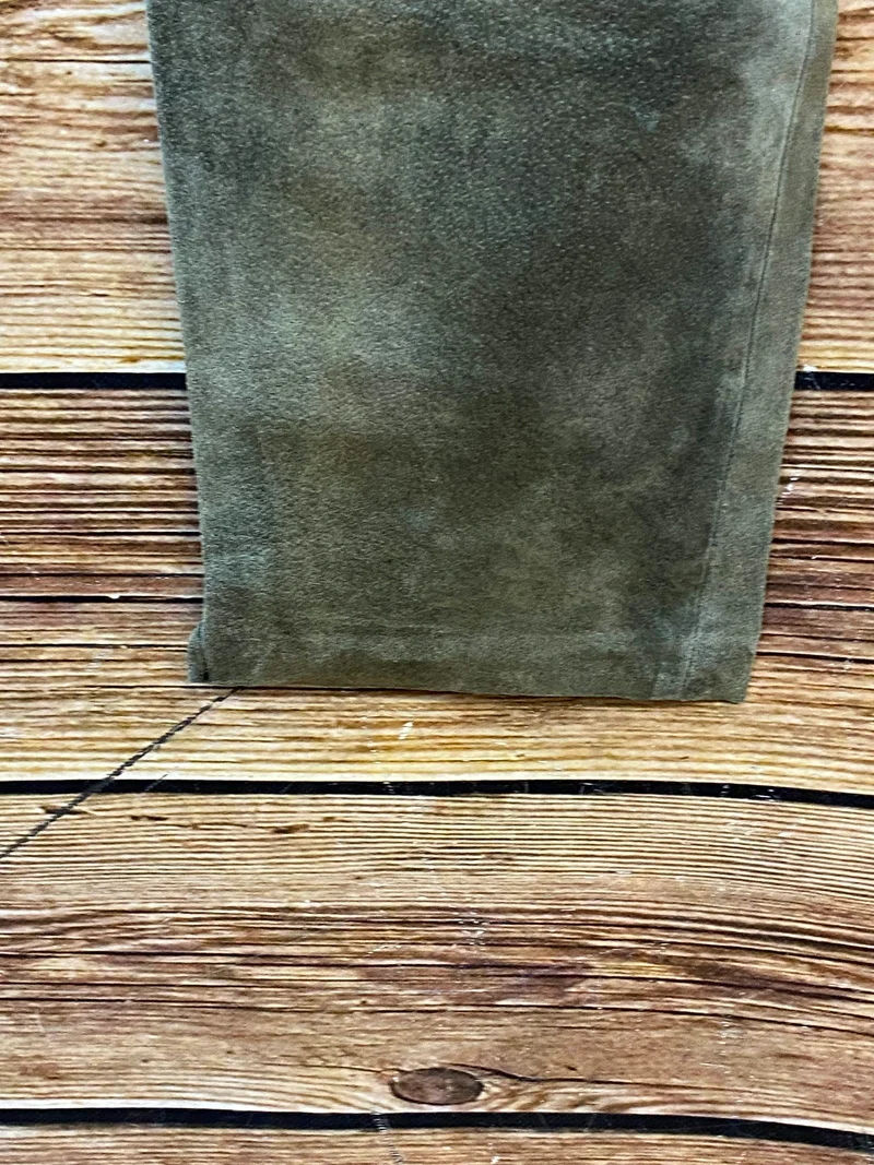 Damen Trachtenlederhose Vintage Gr. 44 Olivgrün