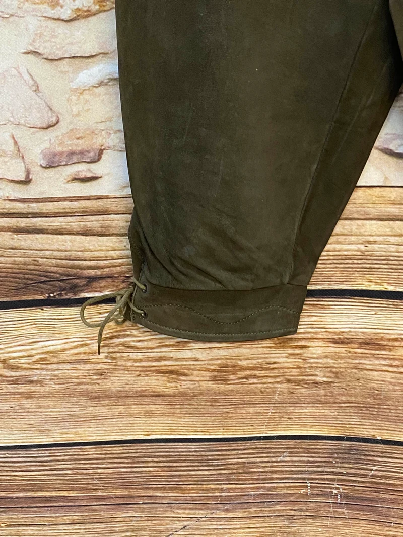 Vintage Damen Kniebundlederhose Gr. 34 – Dunkelbraun