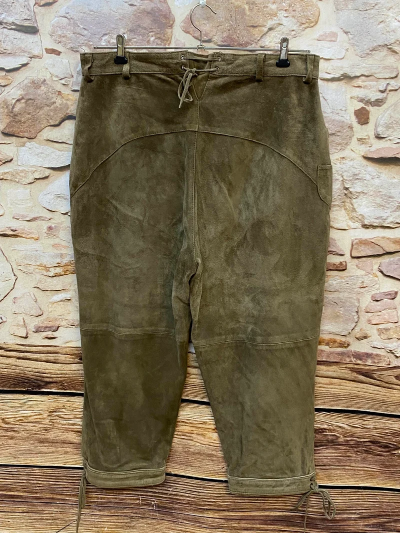 Vintage Damen Kniebundlederhose Natural Life – Gr. 44
