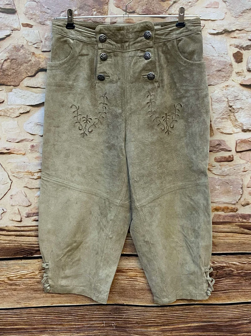 Vintage Damen Kniebundlederhose Landhaus – Gr. 44
