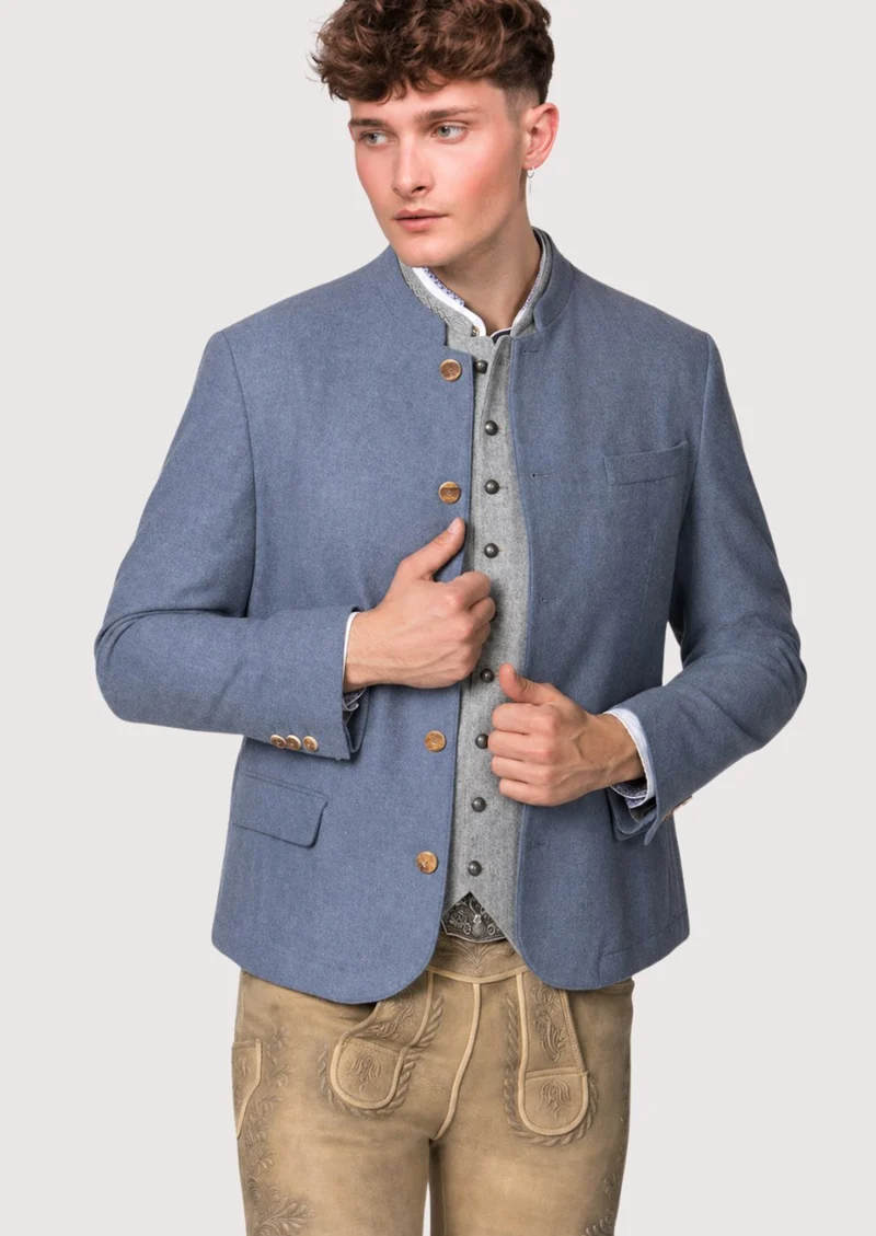 Mens Bavarian Blue Alpine Jacket