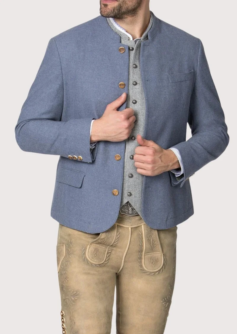 Mens Bavarian Blue Alpine Jacket