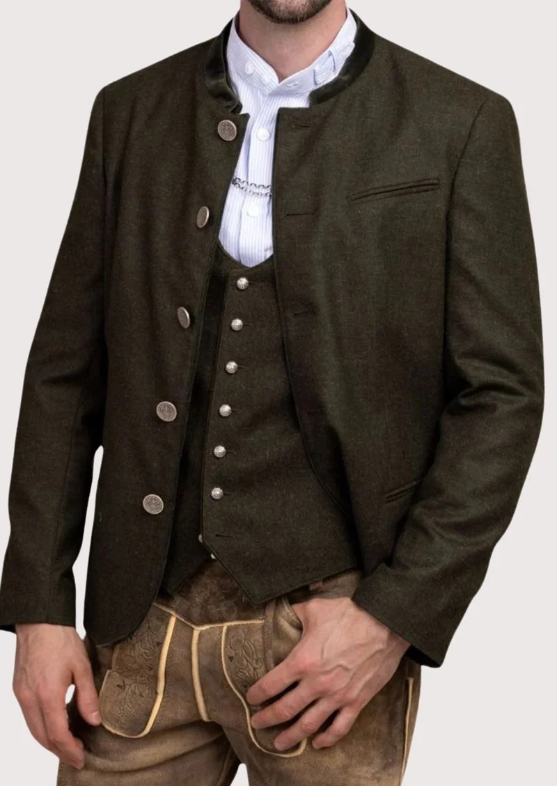 Traditional Trachten Jacket for Men - Warm & Stylish