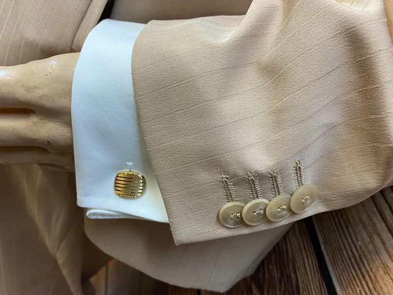 20er Jahre Herren Outfit Gr. 54 – beige mit Knickerbocker, Schiebermütze & Accessoires