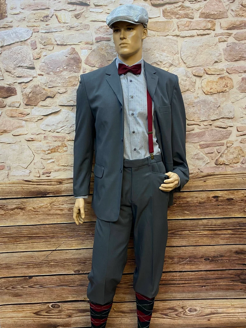 20er Jahre Herren Outfit Gr. 50 mit Sakko und Knickerbocker