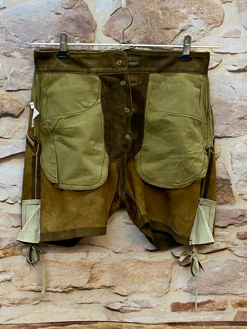 Kurze Vintage Damen Lederhose Spieth & Wensky – Gr. 36