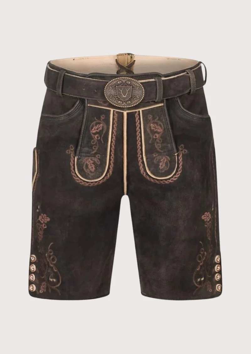 Mens Classic Ember Brown Lederhosen