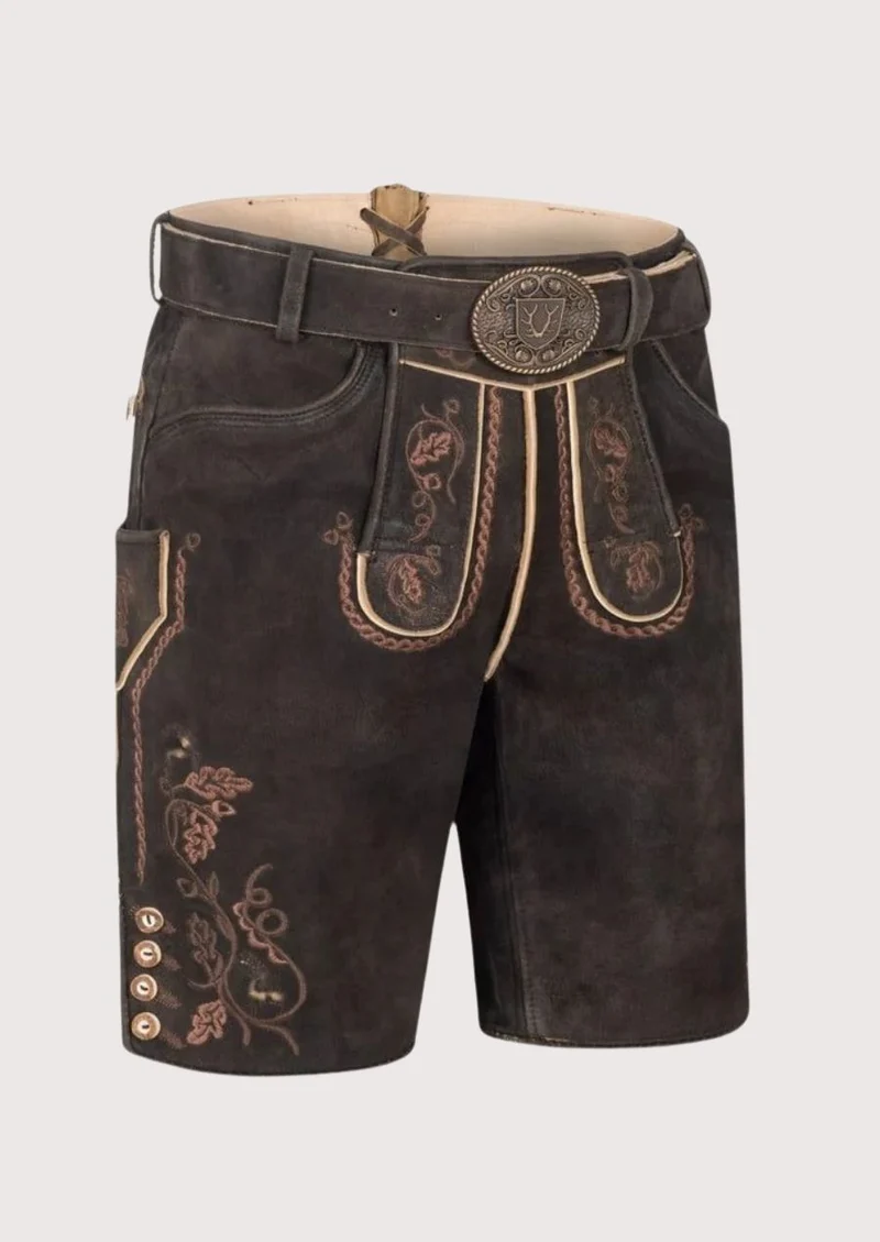 Mens Classic Ember Brown Lederhosen