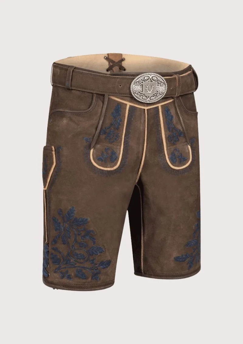 Mens Heritage Blue Crest Lederhosen