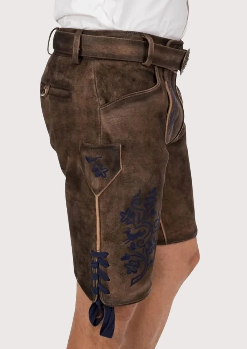 Mens Alpine Navy Oak Lederhosen
