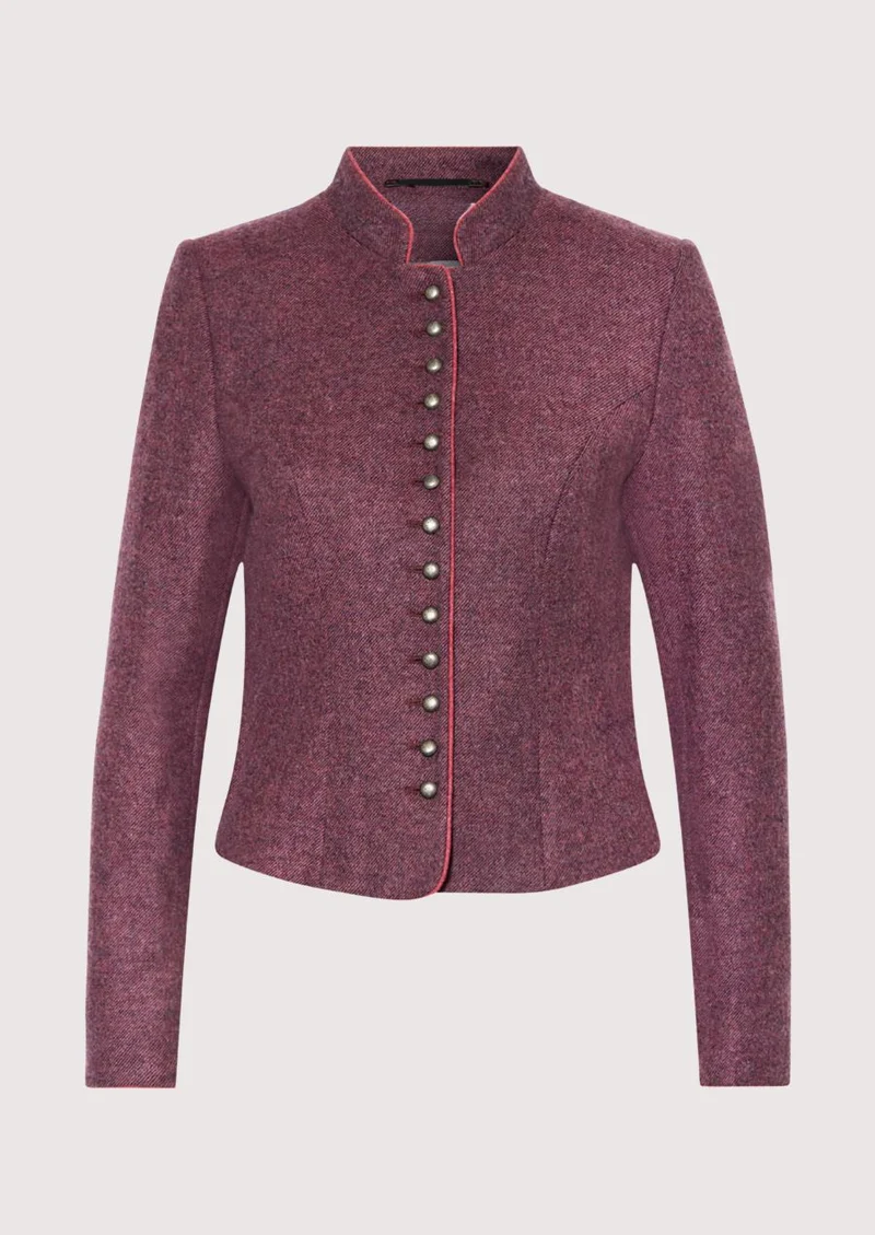 Womens Burgundy Trachten Jacket
