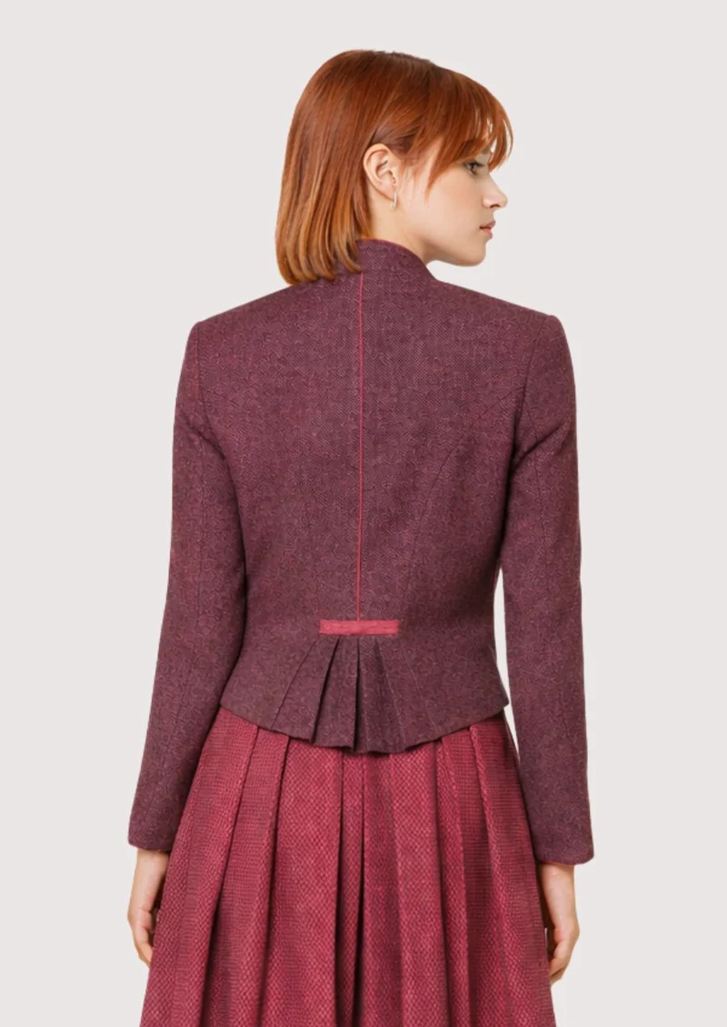 Womens Burgundy Trachten Jacket