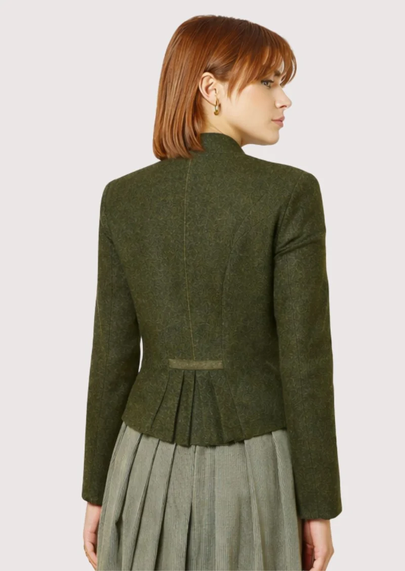Womens Moss Green Trachten Jacket