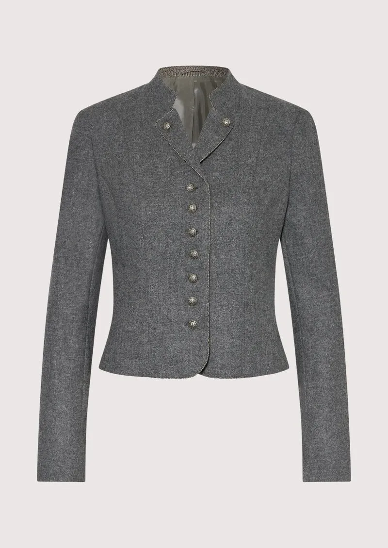 Womens Grey Trachten Jacket Classic