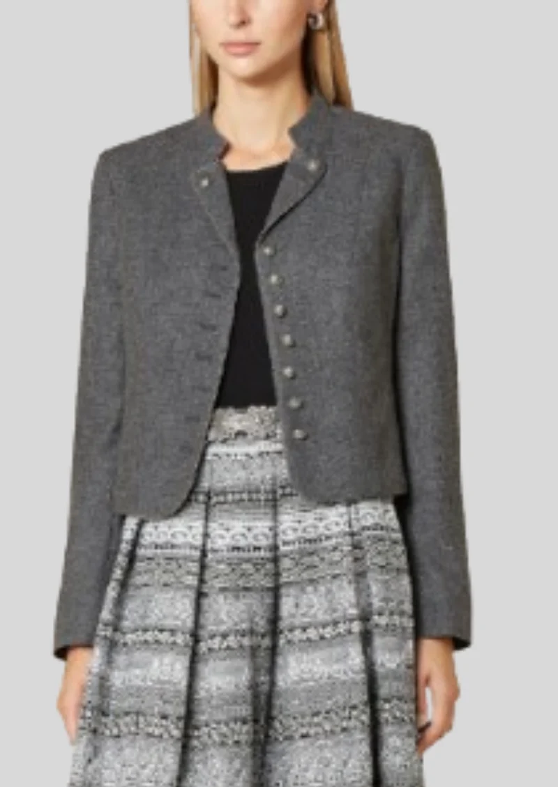 Womens Grey Trachten Jacket Classic
