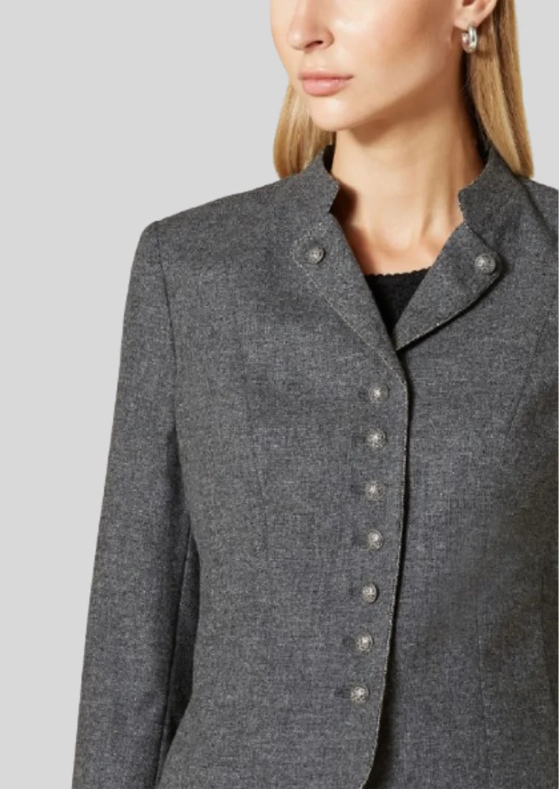 Womens Grey Trachten Jacket Classic