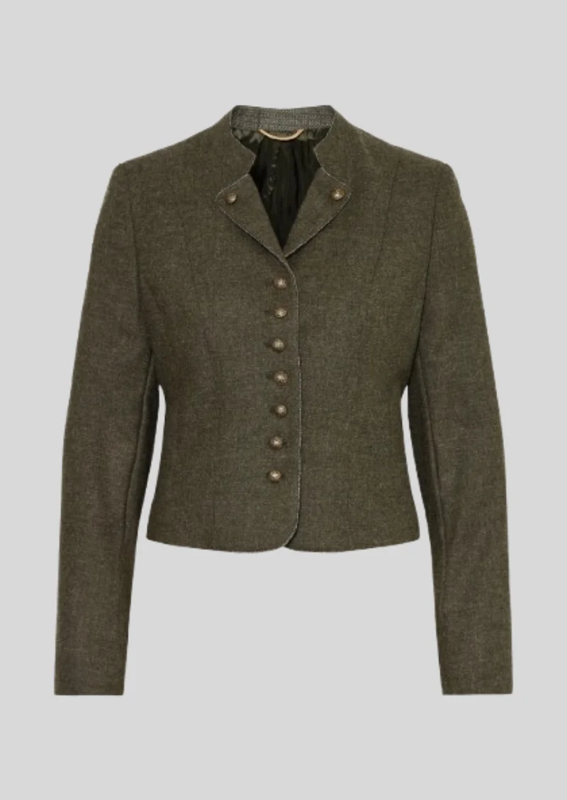 Womens Dark Olive Trachten Jacket