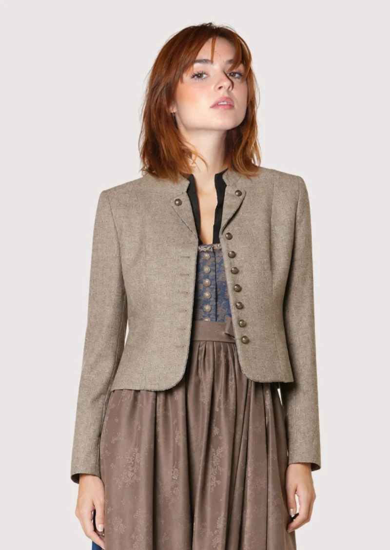Womens Beige Trachten Jacket