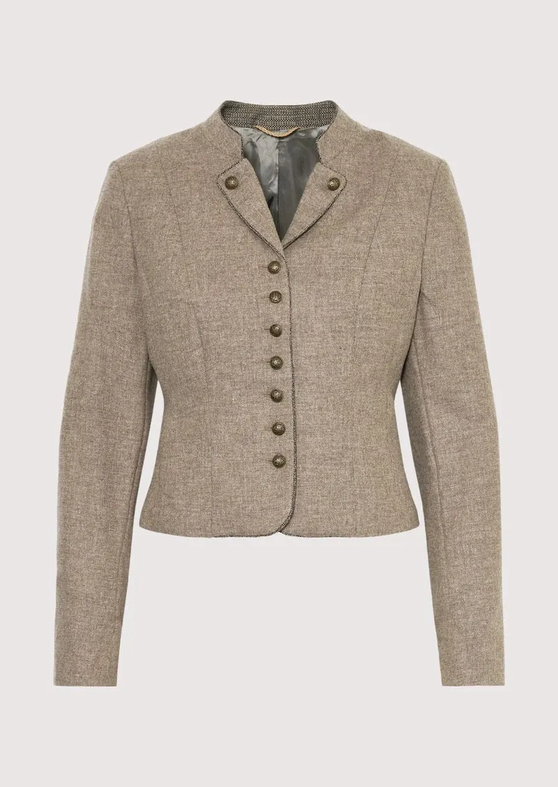 Womens Beige Trachten Jacket