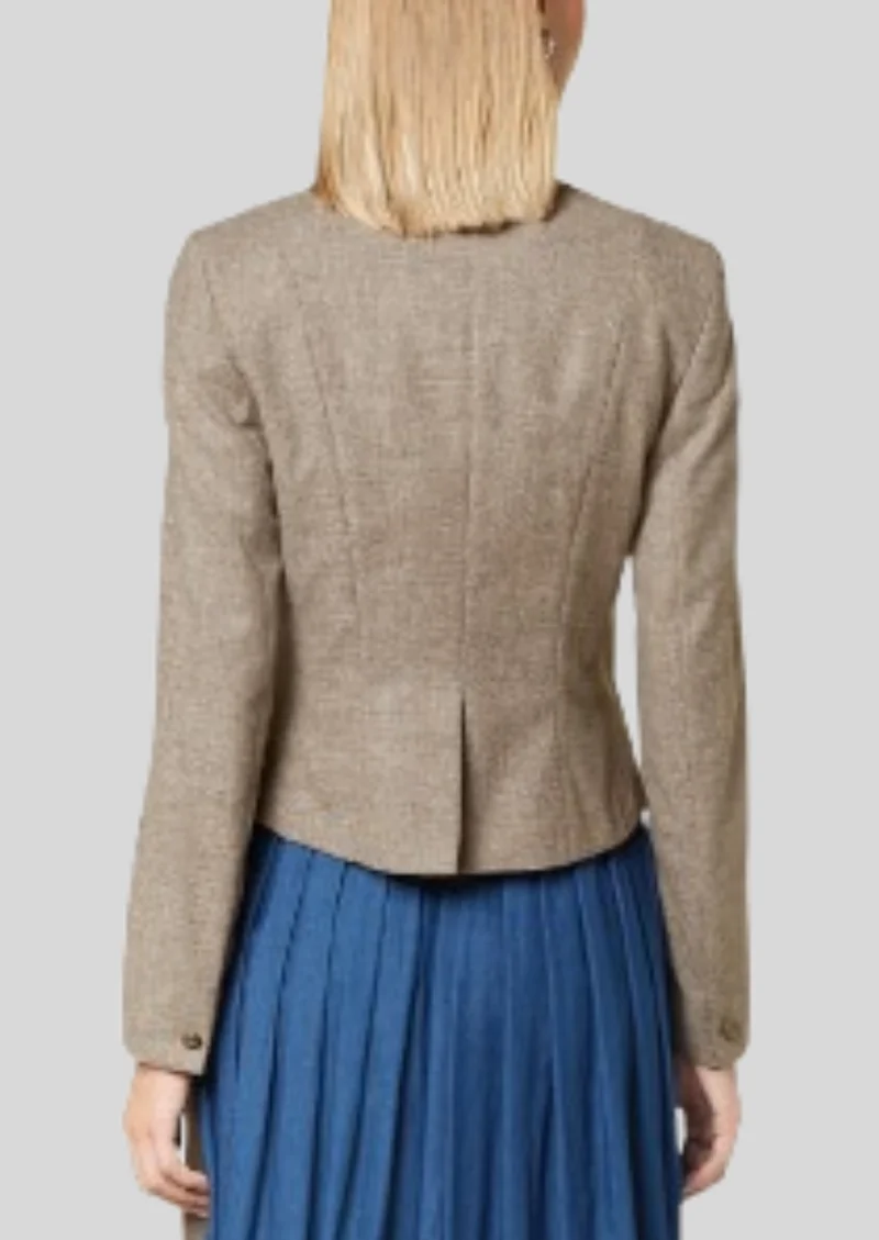 Womens Beige Trachten Jacket